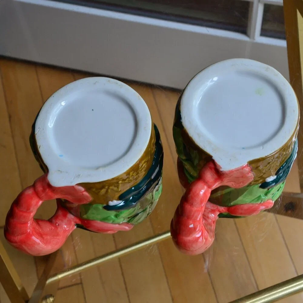 Set of Two Louisiana Lobster Mugs